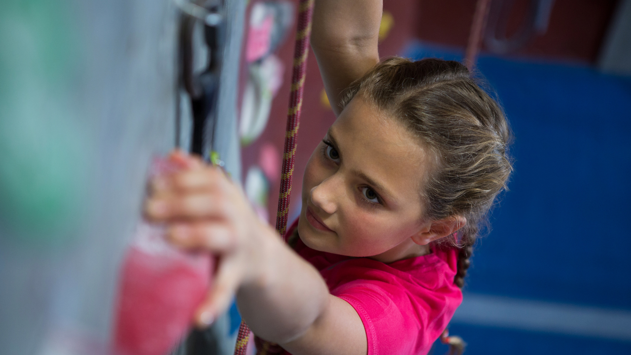 Teen Girls Indoor Rock Climbing Camp Clare Sports