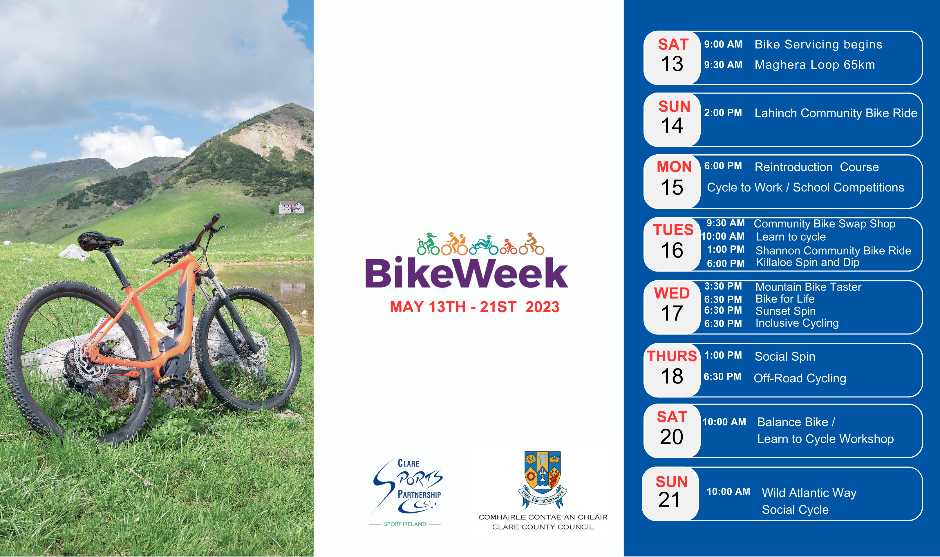 Clare Bike Week Schedule