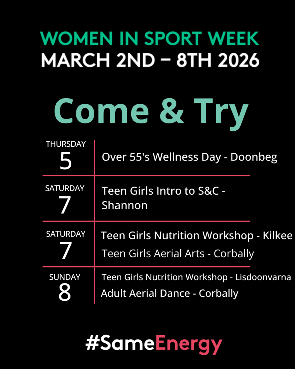 Sport Program Week Women In Sport Week 2026 | Clare Sports